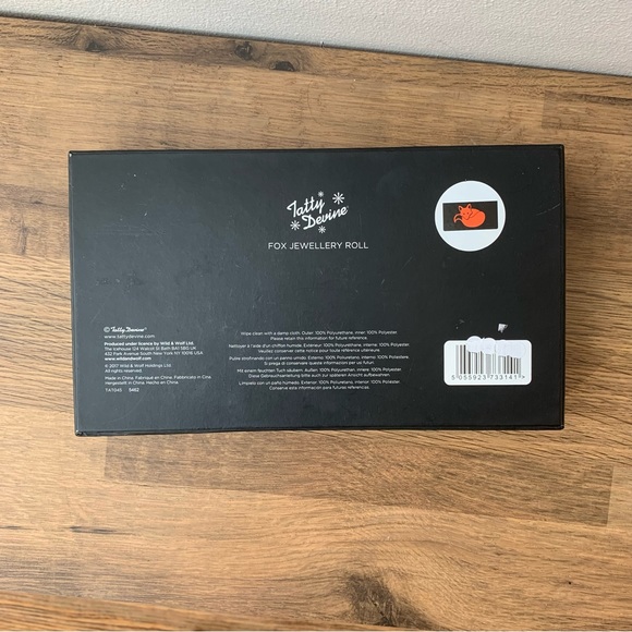 Golden Copper Fox Jewellery Holder Roll Tatty Devine New Boxed Sparkle Glitter - Picture 7 of 7